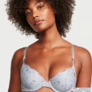 Victoria's Secret Sexy Tee Embroidered Lightly Lined Demi Bra 40DD